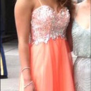 Peach formal dress
